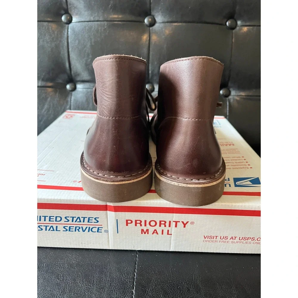Clarks Mens‎ Bushacre 2 Dark Brown Leather Chukka Desert Boots